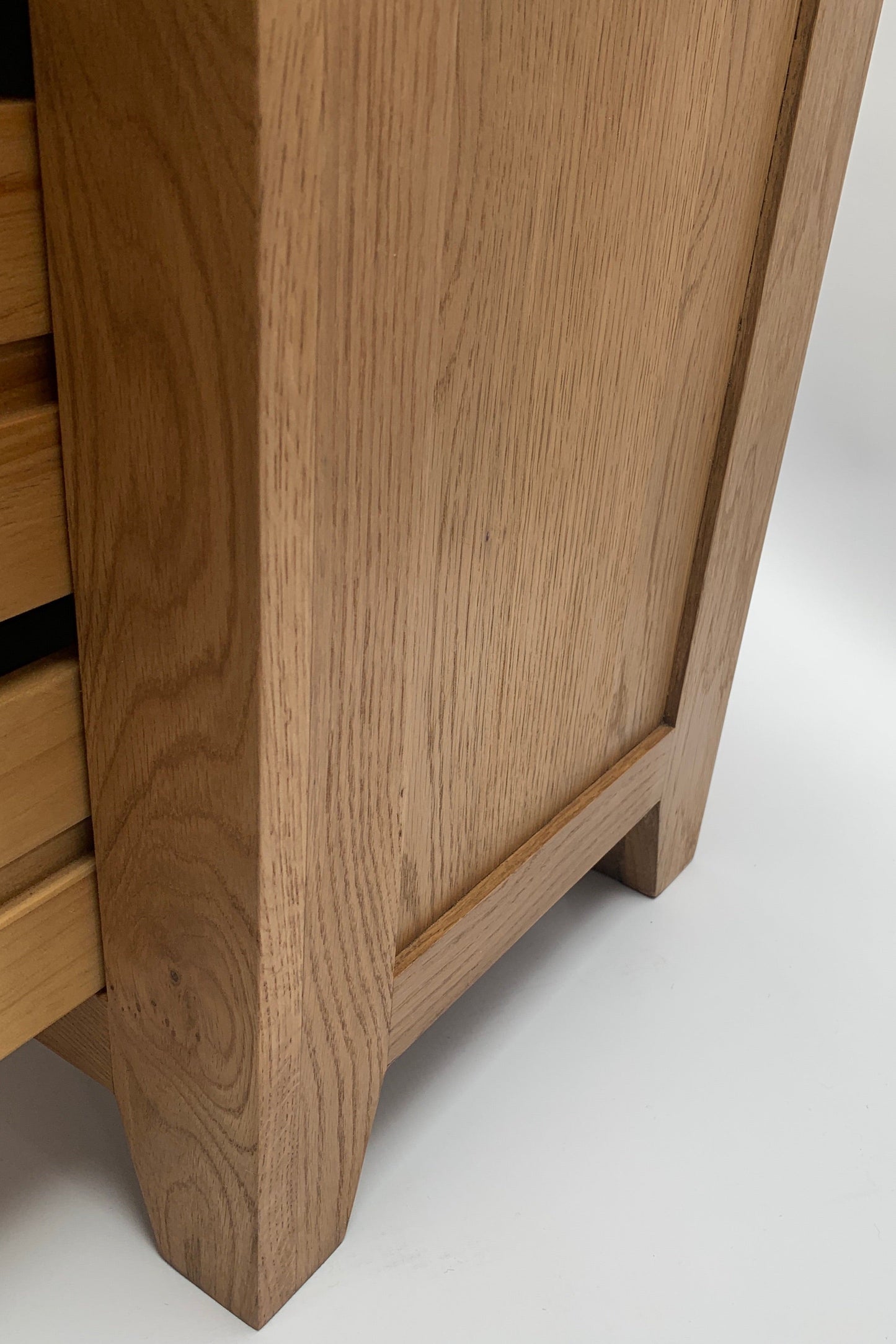 Rustic 3 Drawer Bedside