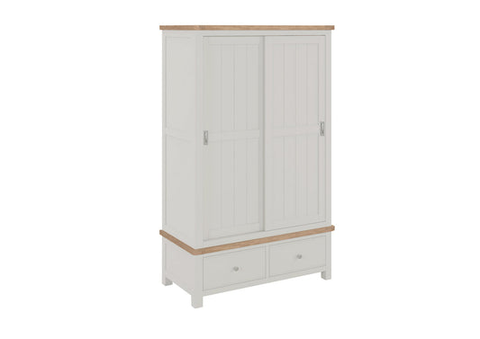 Camden Off White Double Wardrobe with Drawers