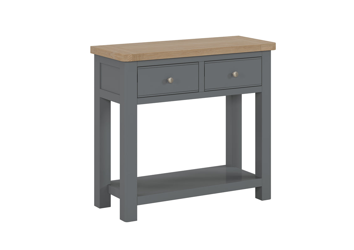 Camden Slate 2 Drawer Console Table