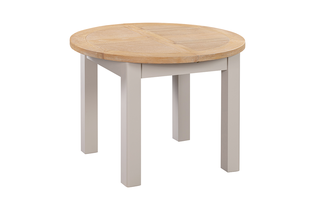 Camden Putty Round Extending Table 110-150