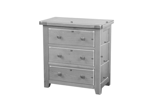 Cotswold 3 Drawer Chest