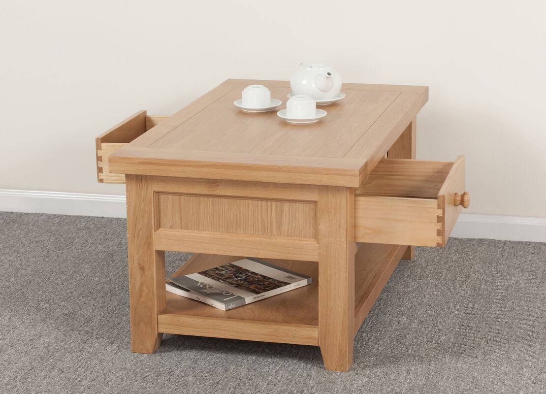 Cotswold Coffee Table 2 Drawers