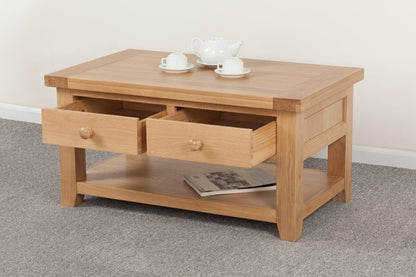 Cotswold Coffee Table 2 Drawers