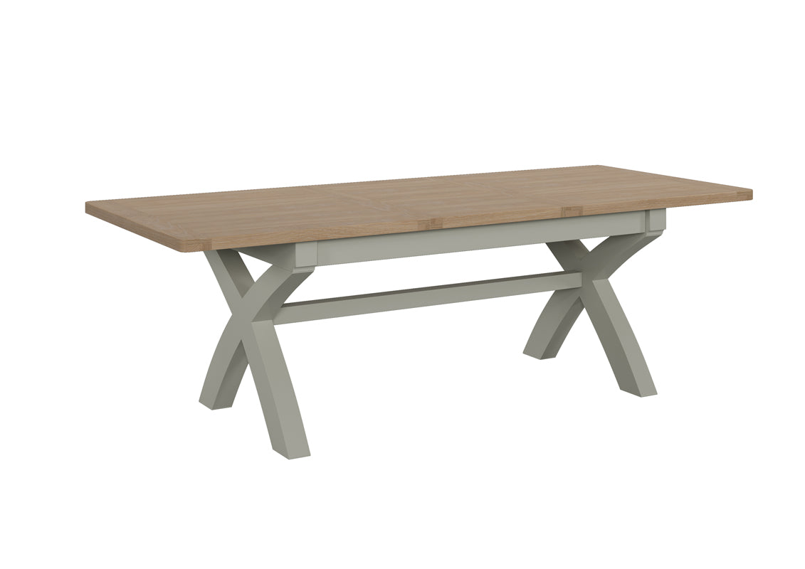 Camden Sage Cross Leg Extending Table 180cm - 240cm