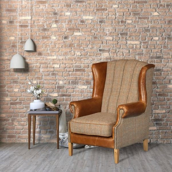 Fauteuil à oreilles cannelées