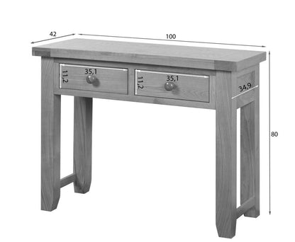 Cotswold 2 Drawer Console Table