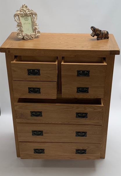 Rustic 4 over 3 Chest of Drawers