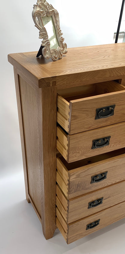 Rustic 4 over 3 Chest of Drawers
