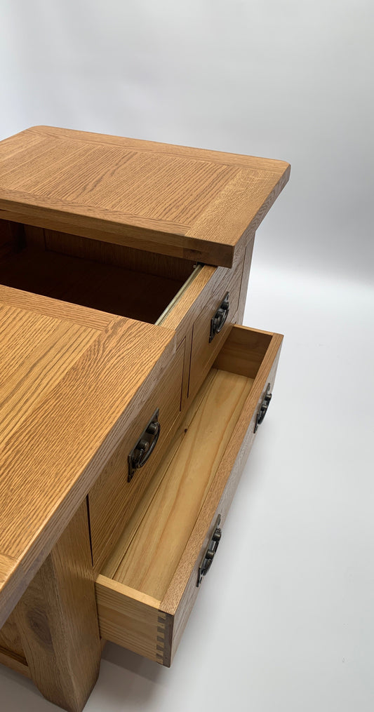 Rustic Small Storage Coffee Table