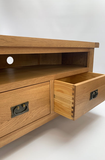 Rustic Corner TV Unit
