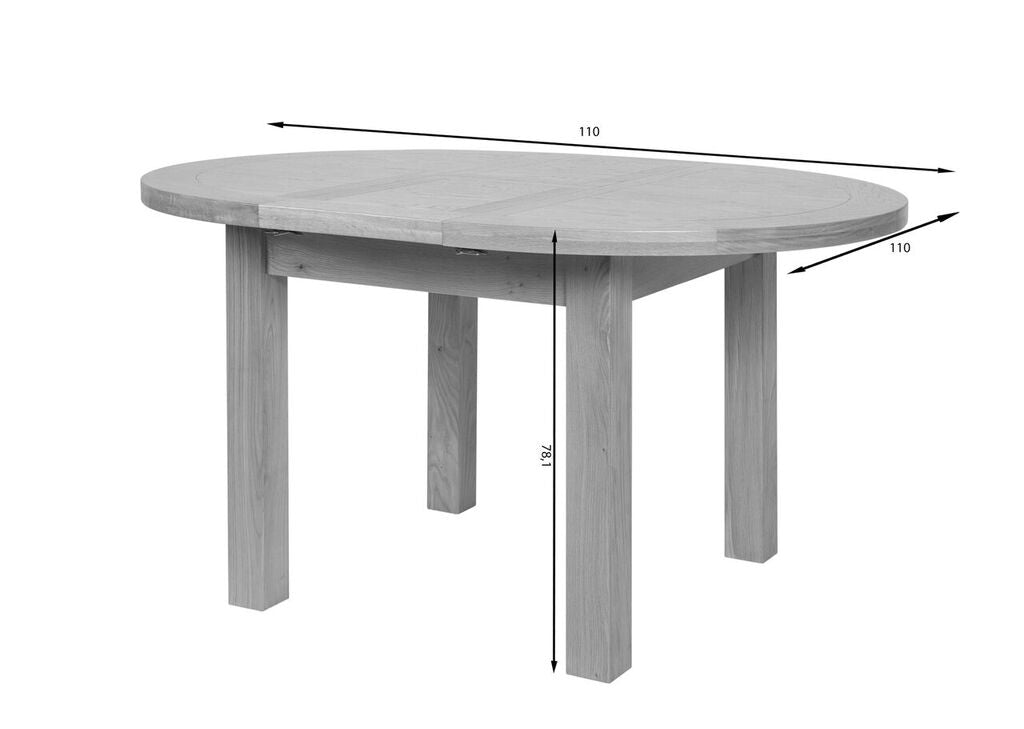 Cotswold Round Extending Dining Table